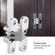 thumbnail image 4 of Bisagras Para Puertas Plegables, Bisagra Cruzada Con Cojinete De Acero Inoxidable De aleación De Zinc Con Tornillos De Montaje Para Gabinetes De Muebles, 4 of 7