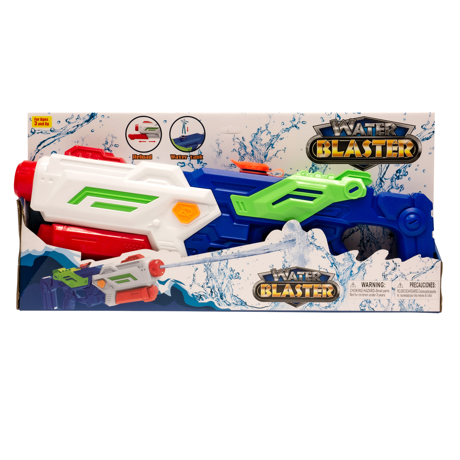 Ultra Soaker Water Blaster High Pressure & Capacity Pump Action Water Gun Toy With Scope For Beach, Swimming Pool, Water Games (Green)
