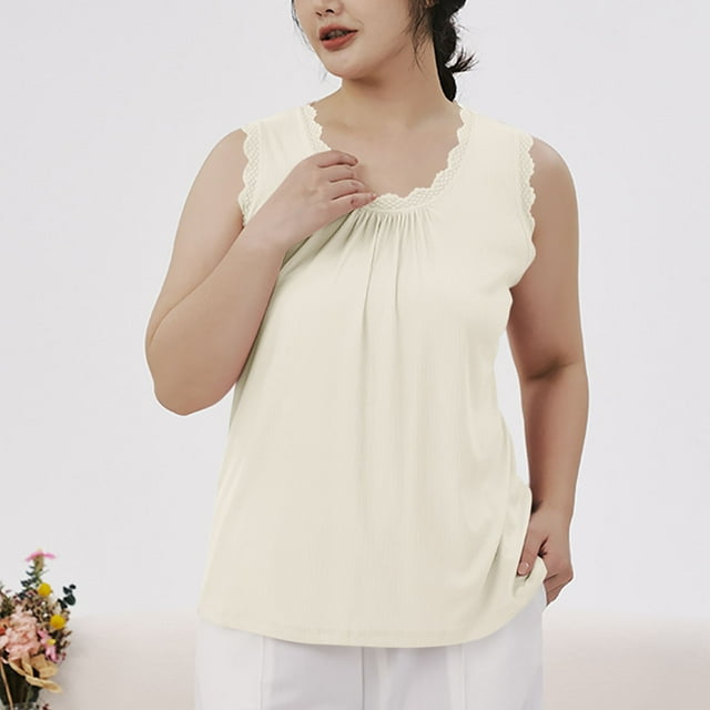 Censtreet Débardeurs pour Femmes Modal Col Rond Basique Tendance Sans Manches T-Shirts Femme