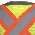thumbnail image 2 of Pioneer 300D Oxford with Mesh Back Surveyor Vest  - Color:  Hi-Vis Yellow/Green  - Size: M, 2 of 8