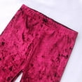 thumbnail image 6 of Zanarzt Toddler Ruffle Pants Toddler Girls Ruffles Leggings Cotton Pants Kids Stretchy High Waist Legging Wine,6-12 Months, 6 of 9