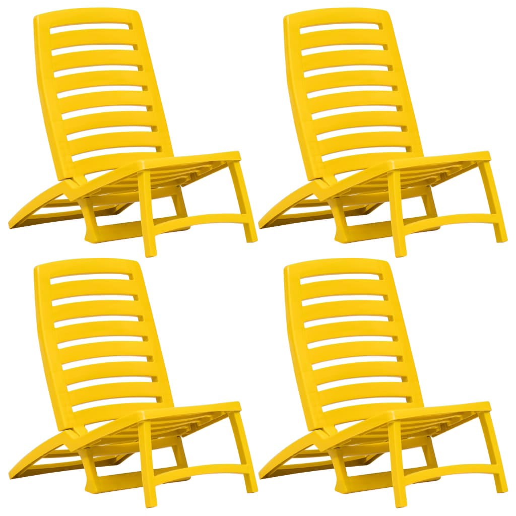 Minimalist Plastic Foldable Beach Chair for Simple Design