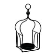 thumbnail image 1 of Candelabro de metal con forma de farol para velas, soporte colgante para velas, regalo decorativo para cumpleaños Negro, 1 of 9