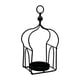 thumbnail image 1 of Farol de vela decorativo, candelabro, arte artesanal, adorno para decoración del hogar para repisa Negro, 1 of 9