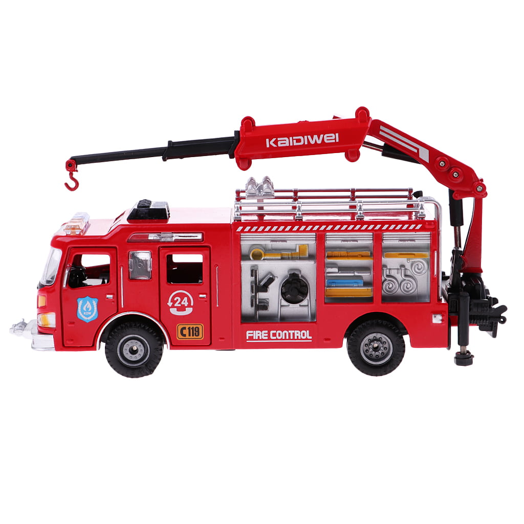 1:50 Diecast Aerial Fire Truck Construction Vehicle Cars Model Scale Xmax 