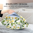 thumbnail image 4 of Yayeee Pillowcase Standard Size Set of 2 Satin Wrinkle Resistant Pillow Case, Olive Leaf, 4 of 8