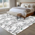 thumbnail image 4 of 8x10 Area Rugs for Living Room, Natural Trees Branches Non Slip Area Rugs for Kitchen Bedroom Entryway, Colored Birds Vintage Rustic Washable Carpet Runner Rug Floor Mats for Bedroom Home Decor, 4 of 8