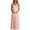 Light Pink, variant on Gyujnb Thin Spaghetti V Neck Strap Maxi Dress All Over Ditsy Floral Print Lace Up Back Tie Fitted Bodycon Cut Elegant Gown for Maternity Photoshoot,L
