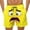 Fluorescence Yellow, variant on Mens Swim Trunks Board Shorts Drawsting Elastic Waist Funny Cartoon Face Print Swimming Trunks Quick Dry Beach Shorts with Pockets Casual Summer Beach Shorts, Ginger 2XL