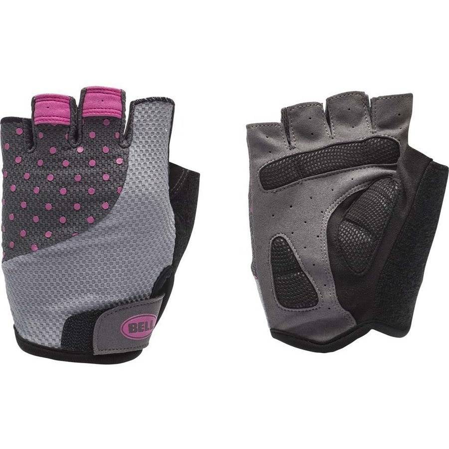 Bell Sports Adelle 500 Half-Finger Womens Cycling Gloves, Silver Pink by Vista Outdoor