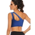 thumbnail image 5 of LELINTA Sexy Cute One Shoulder Sports Bra for Women Medium Support Workout Yoga Bra, 5 of 6