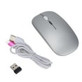 thumbnail image 2 of Optical Mouse, Computer Accessories Colorful Lights Comfortable Grip  Transmission Technology 3  DPI Regulation  for Office Learning Black,Silver, 2 of 8
