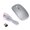 Silver, variant on YAHHU Wireless Optical Mouse 2.4GHz Rechargeable Silent Computer Mice with Colorful Lights Adjustable DPI Ergonomic Design for Office and Home Use Black - 4.4 inches / 11.3 cm