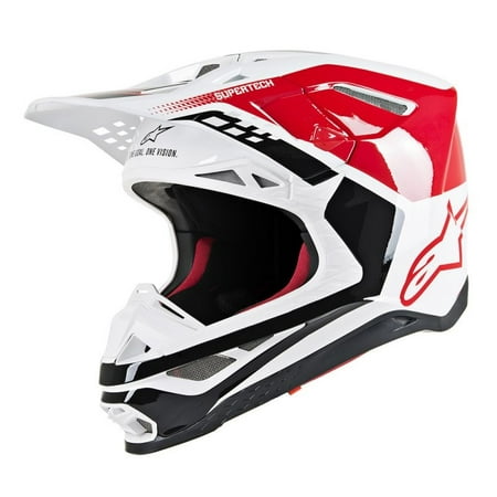 Alpinestars 2019 Supertech M8 Triple MX MIPS Helmet - Red/White/Black - (Best Motocross Helmet 2019)