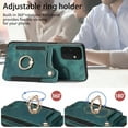 thumbnail image 6 of Dteck for Samsung Galaxy S20 FE Case Wallet with Card Holder,Ring Stand,Wrist Strap,RFID-Blocking PU Leather Protective Magnetic Flip Cover, Green, 6 of 10