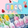 thumbnail image 3 of 2Pack Popsicle Molds, 4 Cavities Ice Pop Molds, Silicone Popsicle Molds for Kids, Cake Pop Mold with 100 Wooden Sticks for DIY Ice Popsicle, Cakesicle Molds Silicone, 3 of 6
