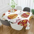 thumbnail image 4 of Coolnut Easter Eggs Flower Rectangle Tablecloth Spill-Proof Polyester Table Cloth Table Cover for Kitchen Dining Picnic Holiday Party Decoration, 54"x72", 4 of 7