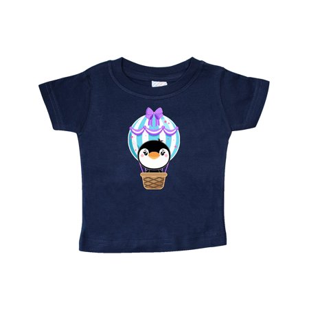 

Inktastic Cute Penguin in a Hot Air Balloon Gift Baby Boy or Baby Girl T-Shirt