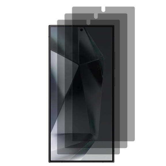 UZWZW 3 Pack Tempered Glass Privacy Screen Protector for Samsung Galaxy S24 Ultra 5G (Not Support Fingerprint Unlock)