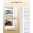 thumbnail image 5 of Shoe Storage Cabinet, 10 Tiers Freestanding Shoe Cabinets, Wooden Shoes Rack with Cubby, 27-30 Pairs, Farmhouse Tall Shoes Cubby Organizer for Entryway, Living Room, White SR52603X, 5 of 10