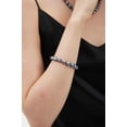thumbnail image 6 of Yami 8-9.5mm Saltwater Cultured Baroque Black Pearl Bracelet with 925 Sterling Silver7.2IN Gifts for Women, 6 of 12