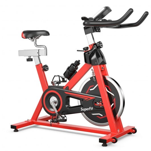 Details about   Stationary Exercise Indoor bike Belt Drive Bike LCD Display Cardio Workout Bike 