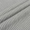 thumbnail image 4 of PiccoCasa Decorative Throw Pillow Cover Corduroy Corn Striped Cushion Cover, Grey 12" x 18", 4 of 8