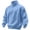 Light Blue, variant on Mens Quarter Zip Pullover Fleece-Lined Mock Neck Sweatshirt Casual,Long Sleeve, Solid Color Dark Green XL