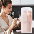 thumbnail image 4 of Juego Brochas Maquillaje Con 8 Herramientas Belleza Fáciles Transportar [Grupo 1232242] (Rosa), 4 of 9