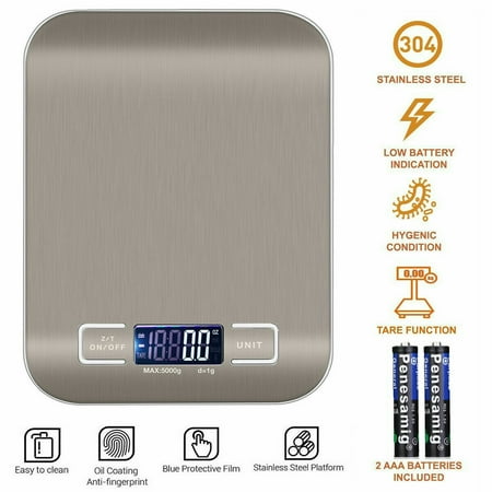 

Digital Electronic Kitchen Food Diet Postal Scale Weight Balance 5KG / 1G 22Lb