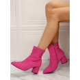thumbnail image 3 of Women's Fashionable Motorcycle Boots, British Style Pointed Toe High Heel Ankle Boots, Chunky Heel Short Boots, Pointed Toe Slimming, British Style Ro, 3 of 5