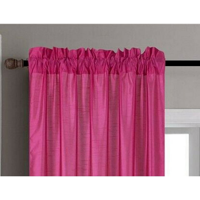 Bagaille Curtain ★ PINK Amazon.com: Kotile Pink Ruffle Curtain 63 Inch Length for
