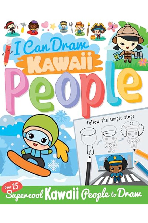 Pre-Owned I Can Draw Kawaii People (Paperback) by Calver Paul, Ksenya Savva