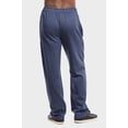 thumbnail image 3 of Men's Soft Fleece Lightweight Comfort Open Bottom Sweatpants Loungewear w/Side Pockets, 3 of 4
