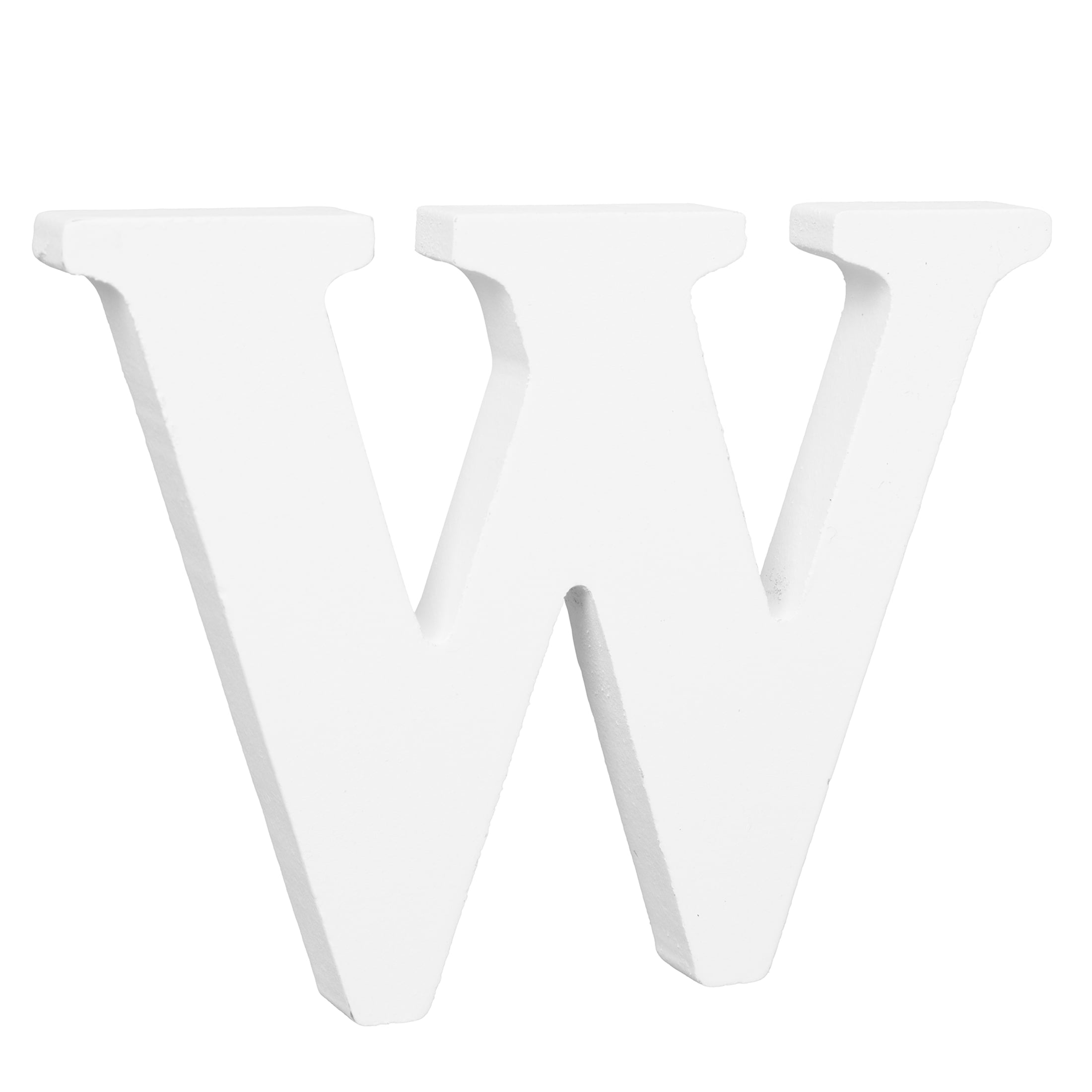 Cousin DIY 3" White Wood Letter W