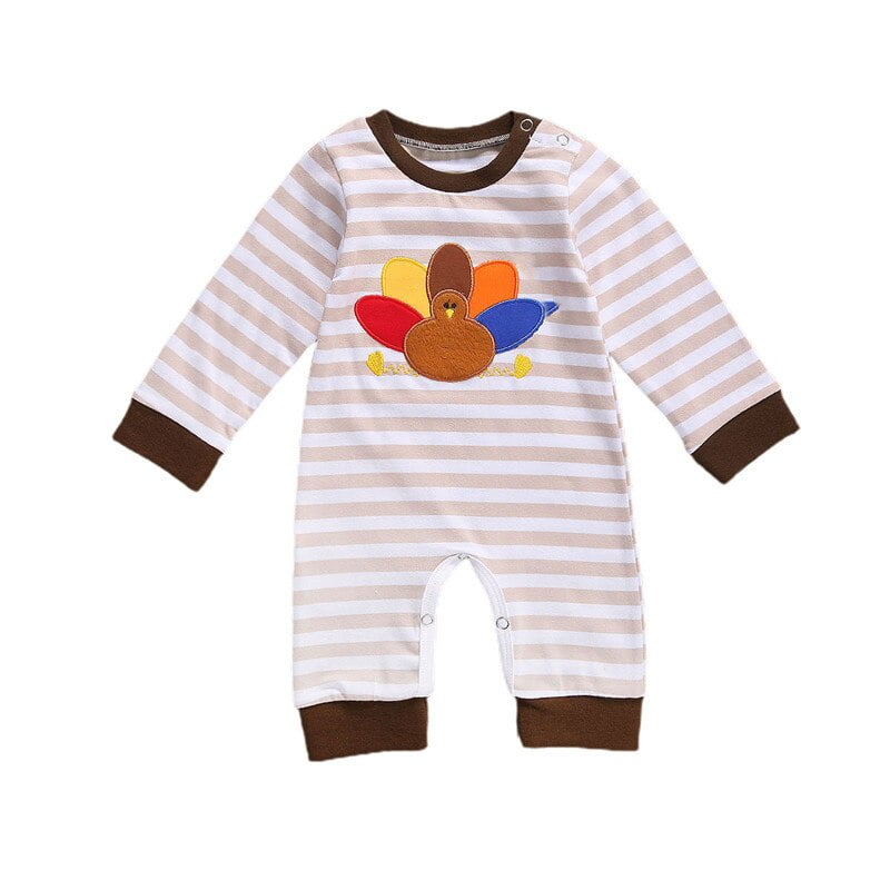 baby boy thanksgiving romper