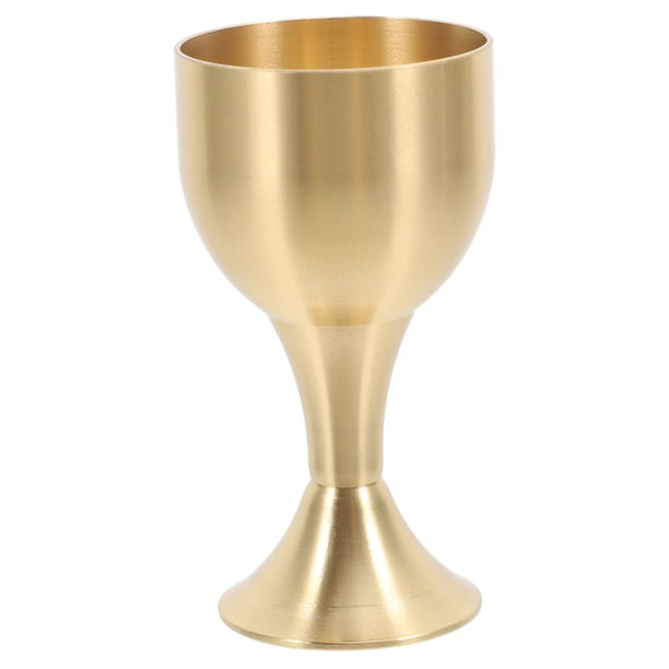 Copa de aleación de cobre, copa de vino, copa de licor antigua, copa de vino de Metal, copa Retro