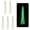 White, variant on M altemura Fishing Squid Skirts Glow Soft Plastic Trolling Lures, 2.4/3.1/3.9/4.7 Inch Luminous Squid Bait for Saltwater Freshwater, Fit for Bass Trout Salmon Sea Bass Fishing