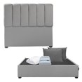 thumbnail image 1 of Box Base Cama Queen Size + Cabecera Kami Gris + Almohada 2Pack + Protector Cloud + Sabanas Softy, 1 of 8