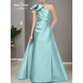thumbnail image 4 of Vestido de noche elegante de satén Formal personalizado, vestido de fiesta de un solo hombro, largo hasta el suelo, plisado, bonito vestido de fiesta de boda de lujo, 4 of 5