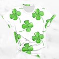 thumbnail image 4 of KIHOUT Nouveaux Arrivlas T-Shirts pour Femmes Fête de la Saint-Patrick, Mode Grande Taille Col Rond Manches Courtes T-Shirt Imprimé Vert, Taille P-5TG, 4 of 5