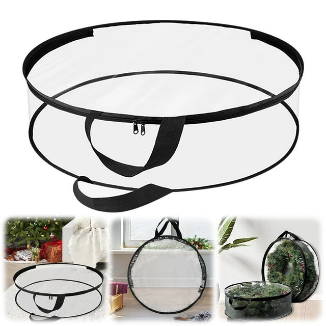 Textile Sac de Rangement de Noël pour Arbre de Noël, Grand Sac de Rangement pour Arbre de Noël, Sac de Rangement pour Décoration de Noël, Sac de Rangement avec Fermeture Éclair