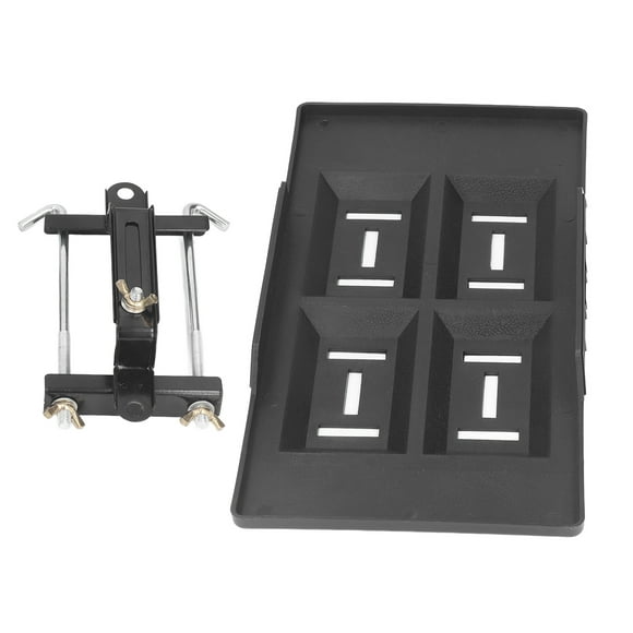 Battery Tray Bracket Kit, Anti Deform Black Battery Hold Down Tray Universal Steady For Car