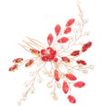 thumbnail image 2 of Women Hair Side Comb Rhinestone Pearl Hairpin Girls Hair Comb Clip Wedding Bride Hair Accessory, 2 of 8