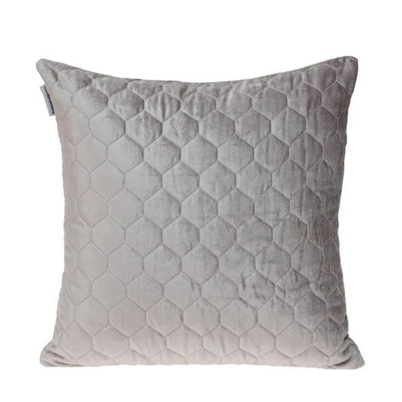 Parkland Collection PILL21369P Bazyli Transitional Taupe Square Throw Pillow