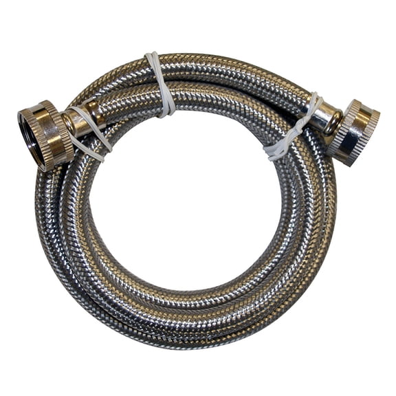 Jones Stephens S04227 3/4" Fem X 3/4" Fem X 48” Braided Stainless Steel Washing Machine