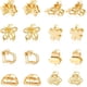thumbnail image 1 of CWJCYTNSN 16 pinzas pequeñas de metal para el pelo, mini pinzas doradas para el cabello fino y grueso, lindas pinzas para el cabello diminutas, pinzas para la mandíbula de pelo con flores, pinzas, 1 of 3