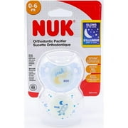Nuk Orthodontic Pacifier 0-6M Glow In The Dark Blue Boys Sealed 2 Pack