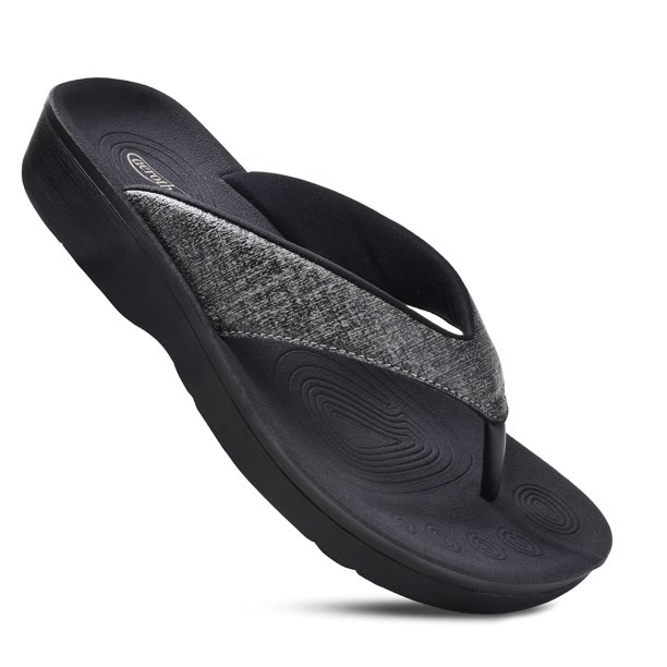 Sandalia AEROTHOTIC tipo flip flop ortopédica con soporte de arco, talla 10