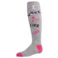 thumbnail image 2 of MeMoi  2 Pair Pack I woke up like this Knee High Socks - Girls - Female, 9-11, Assorted, 2 of 5